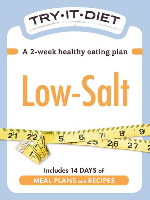 Title details for Try-It Diet: Low Salt by Adams Media - Available